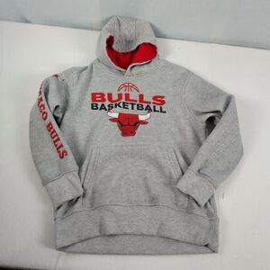 Vtg Chicago Bulls Youth Size 10-12 Hoodie Nba Basketball Team Gear